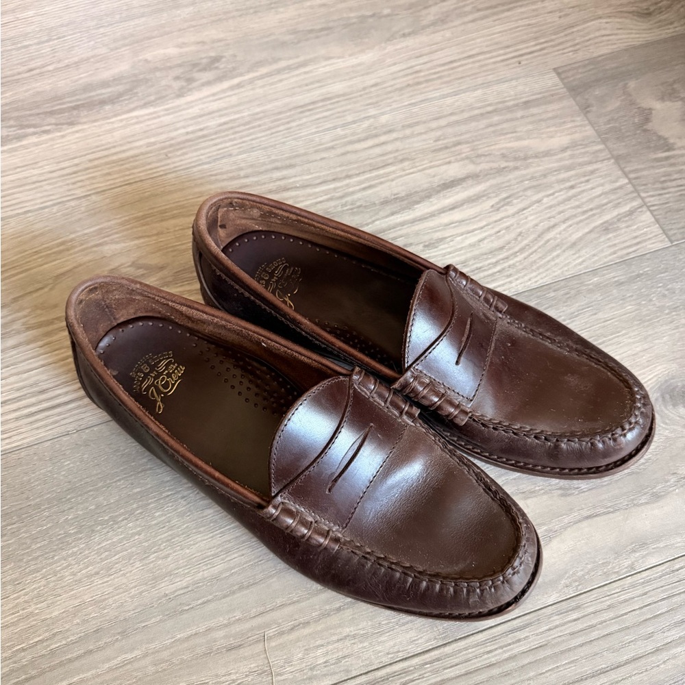 J Crew Brown Leather Loafers